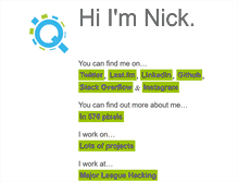 Tablet Screenshot of nicholasquinlan.com